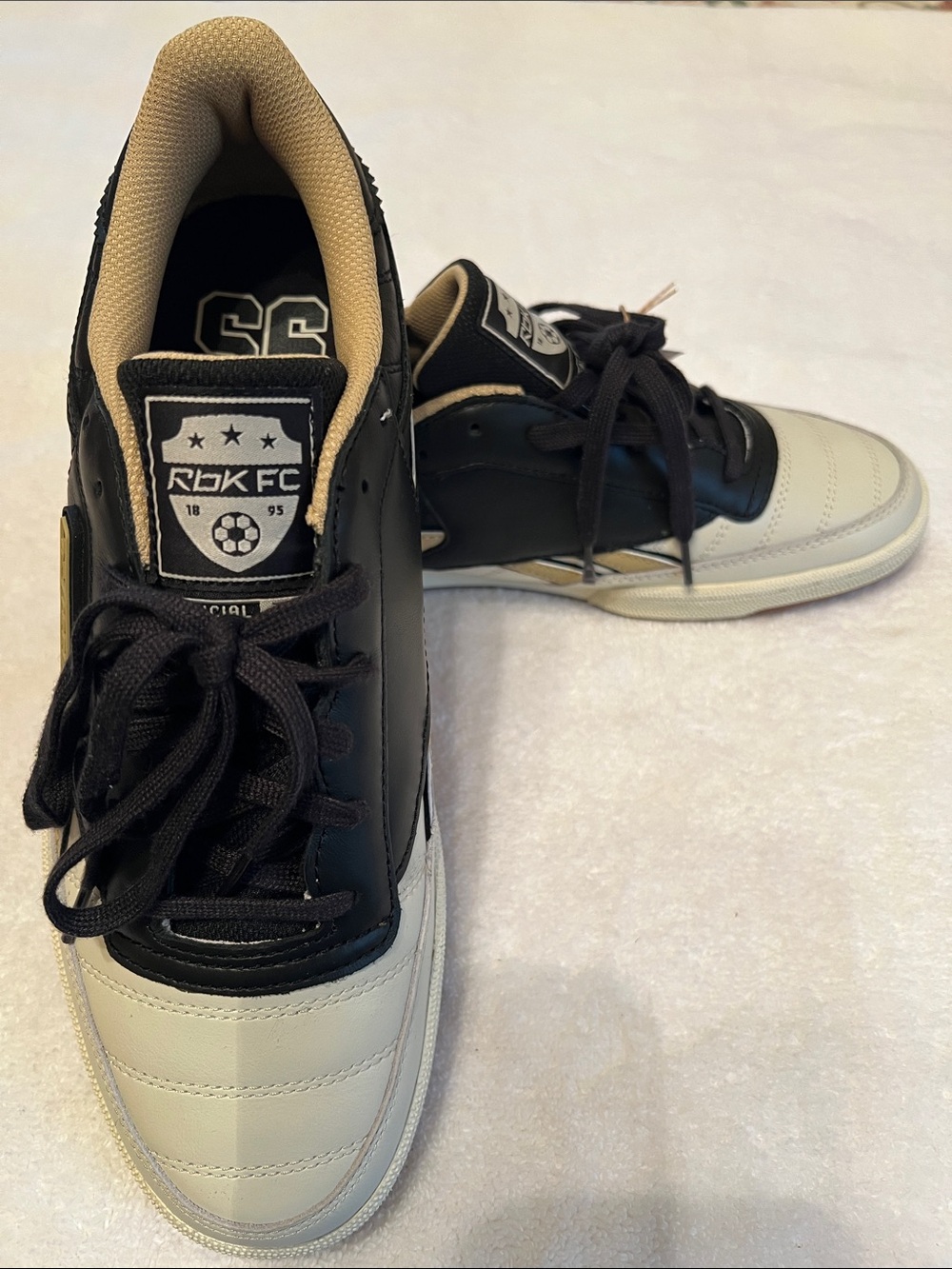 Reebok Club C Revenge Unisex Ckalk Blk Tennis/ Soccer Shoes Sz 10.5 MSRP: $120